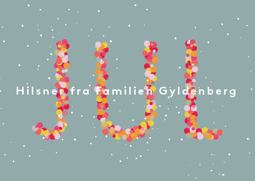 Julekort - Familien Gyldenberg Julekort